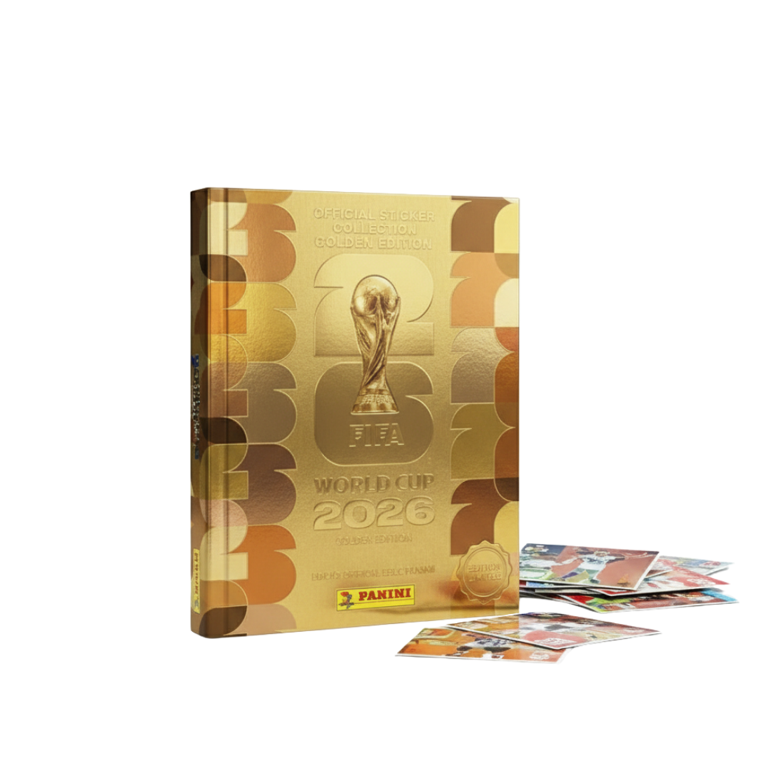 Álbum Oficial De Figurinha Copa Do Mundo FIFA 2026 – Edição Gold Capa Dura Premium